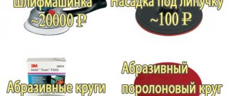 Что нужно для шлифовки