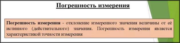 Что такое погрешность измерений