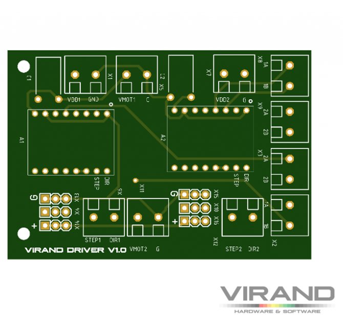 Драйвер шагового двигателя, лазерный станок VIRAND