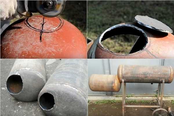 мангал из газового баллона своими руками