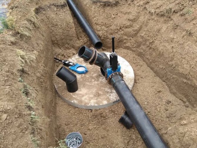 Монтаж наружного водопровода