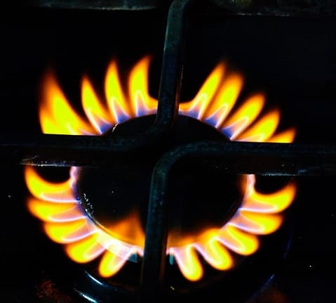 Процесс горения газа