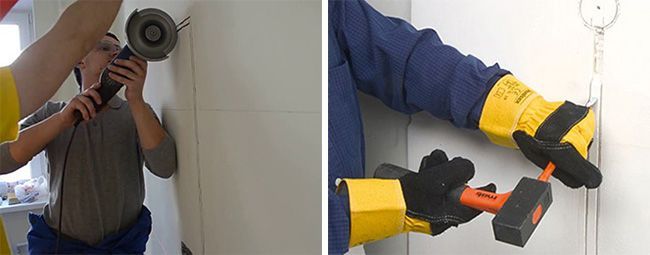 Сделать штробу в бетоне без пыли