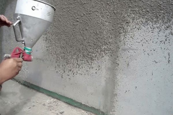 Штукатурка картушным пистолетом