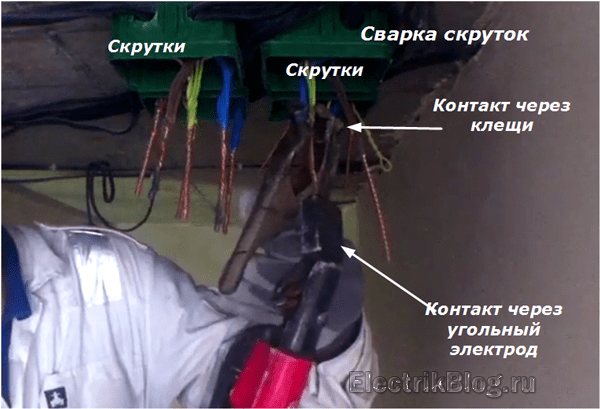 Сварка скрутки