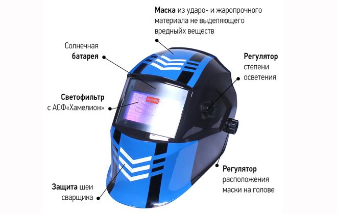 устройство сварочной маски хамелеон
