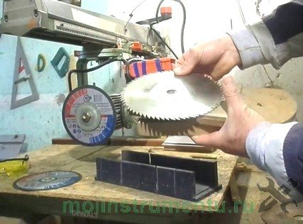 Затачиваем пильный диск станком